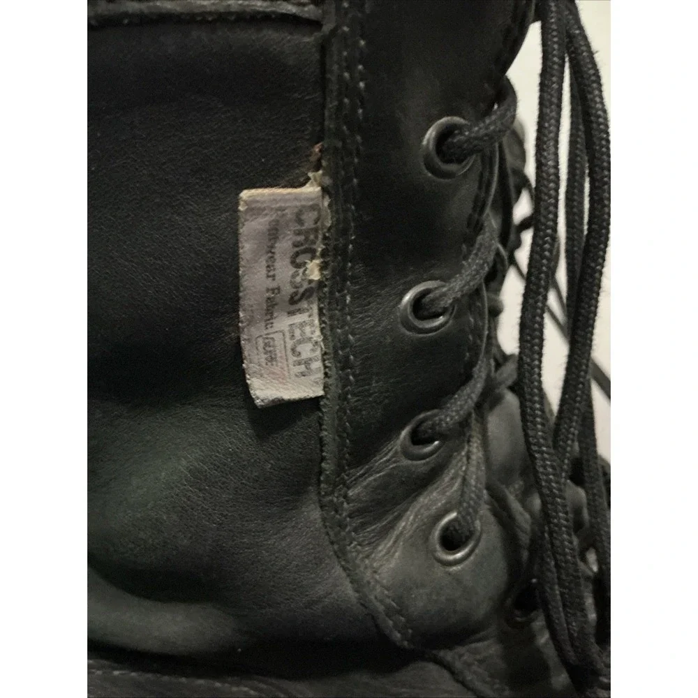 Danner 42916 Striker II Black Leather Combat Boots Crosstech Mens 13 Side Zip